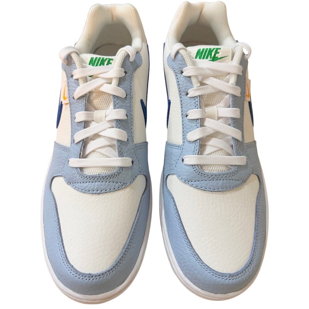 Nike Ebernon Low Premium Men’s 8.5 Sail Star Blue White HJ3490-141 NIB